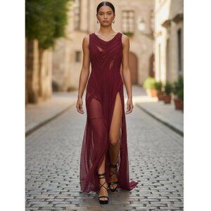 Di Petsa For Fwrd Long Dress With Side Split Size XS/S NEW